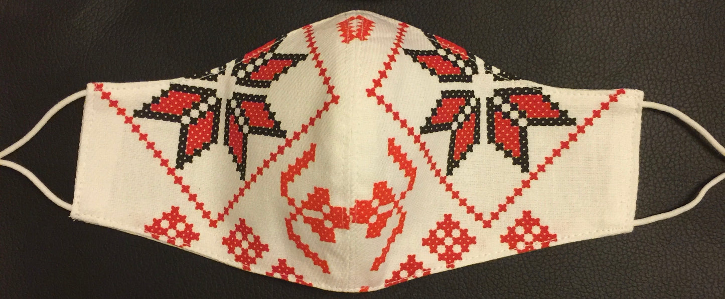 Ukrainian Embroidered Print  Facemask