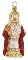 St. Nikolaus  German Blown Glass  Ornament