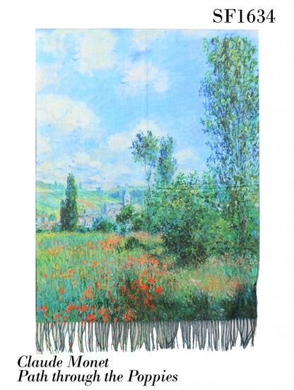 Oil Painting Design Fashion Scarf and Shawl