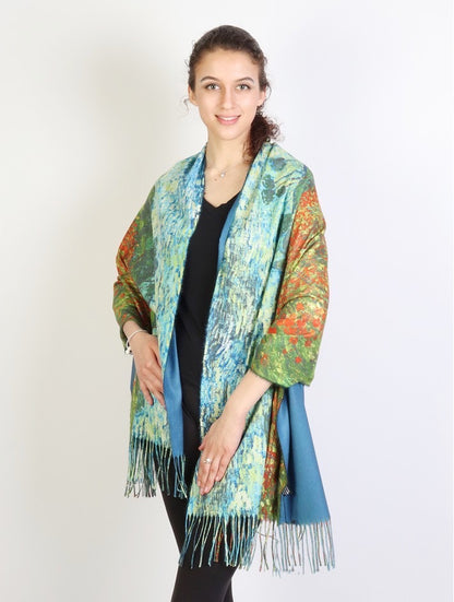 Oil Painting Design Fashion Scarf and Shawl