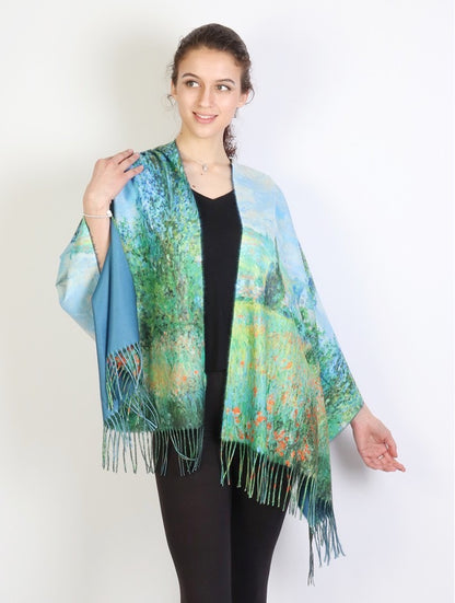 Oil Painting Design Fashion Scarf and Shawl