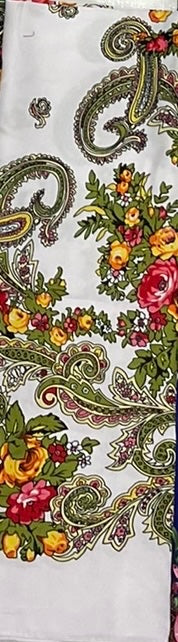 Floral Hustka/Kokum Scarf