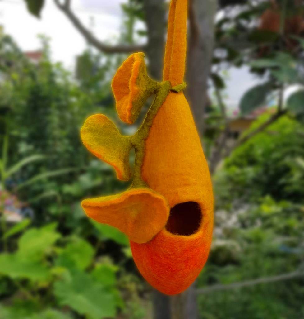 Felted Birdhouse