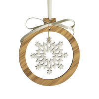 Laser Cut Olive Wood Ornaments