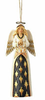 Gold and Black Praying Angel Hanging Ornament