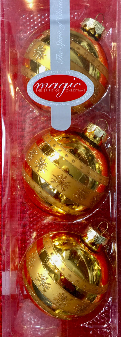 Glass Christmas Bulb Set