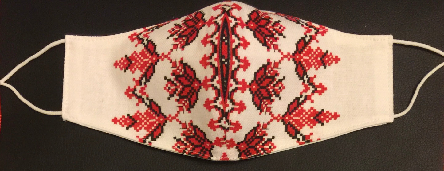 Ukrainian Embroidered Print  Facemask
