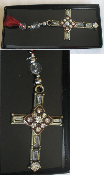 Enameled Cross Bookmark