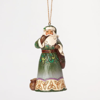 Celtic Irish Santa Hanging Ornament