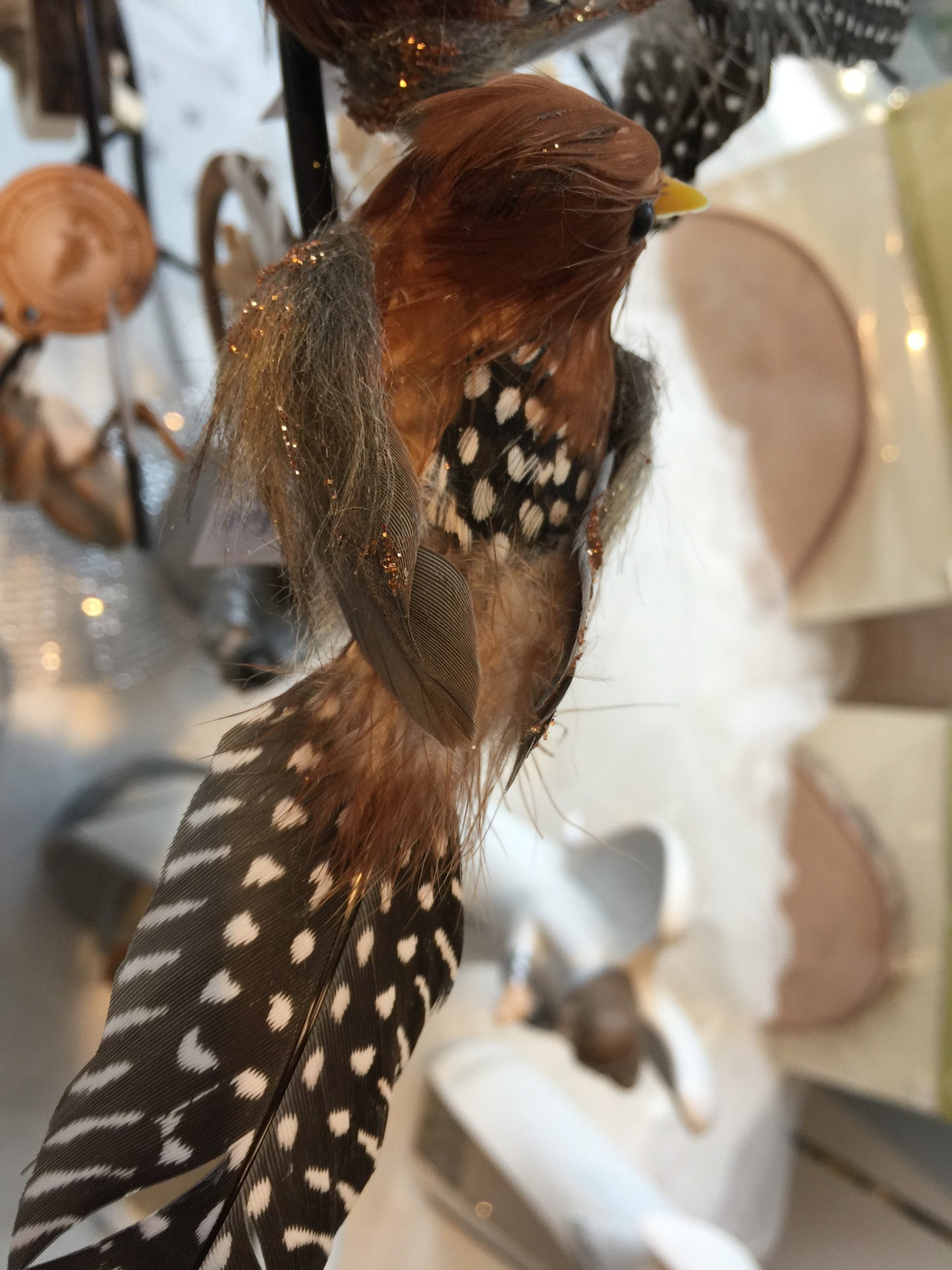 Mini Rustic Feather  Birds