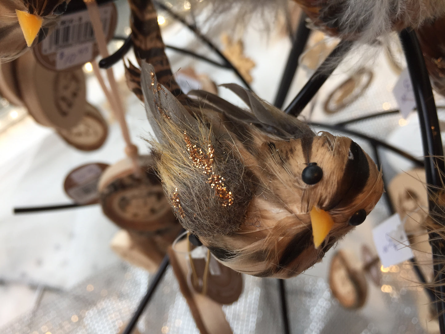 Mini Rustic Feather  Birds