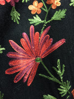 Crewel Embroidered Wool Jacket or Pashmina