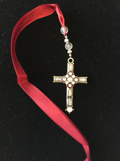 Enameled Cross Bookmark