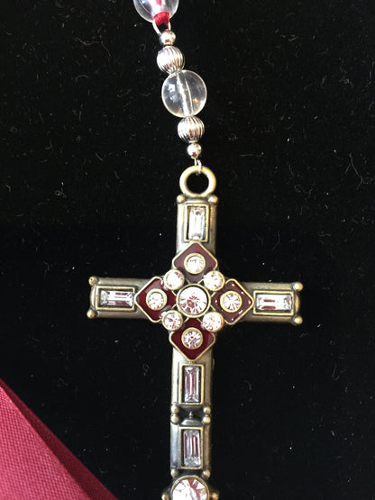 Enameled Cross Bookmark