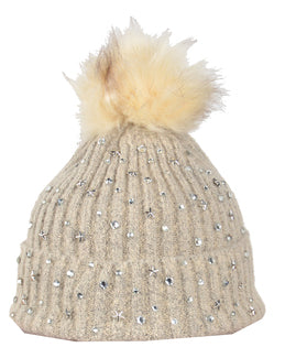 Rhinestone Studded Toque