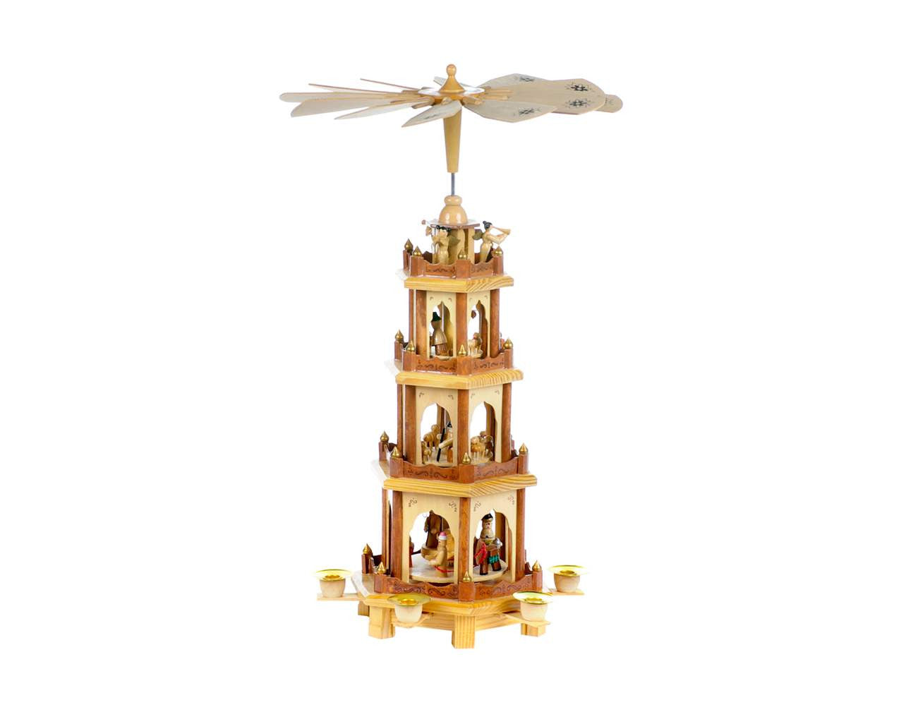 Four Tier Nativity Pyramid