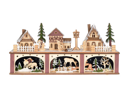 Two-Tier Lasercut Scene with Lights