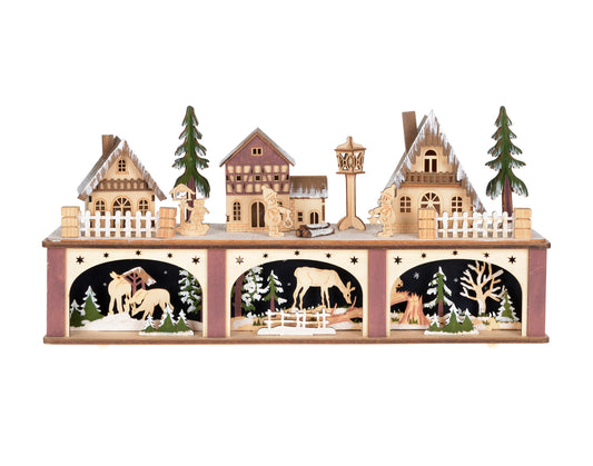 Two-Tier Lasercut Scene with Lights