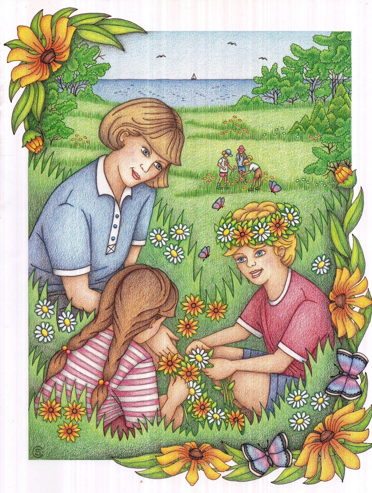 C. Senkiw prints Making Wreaths