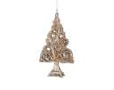 Antique Silver Evergreen tree Ornament