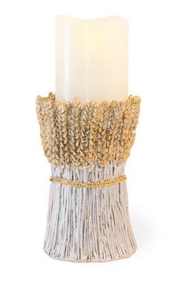 Wheat Pillar Candle Holder