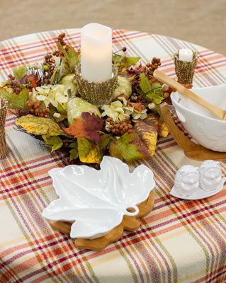 Wheat Pillar Candle Holder