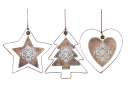 Rustic Metal and Wood Ornament