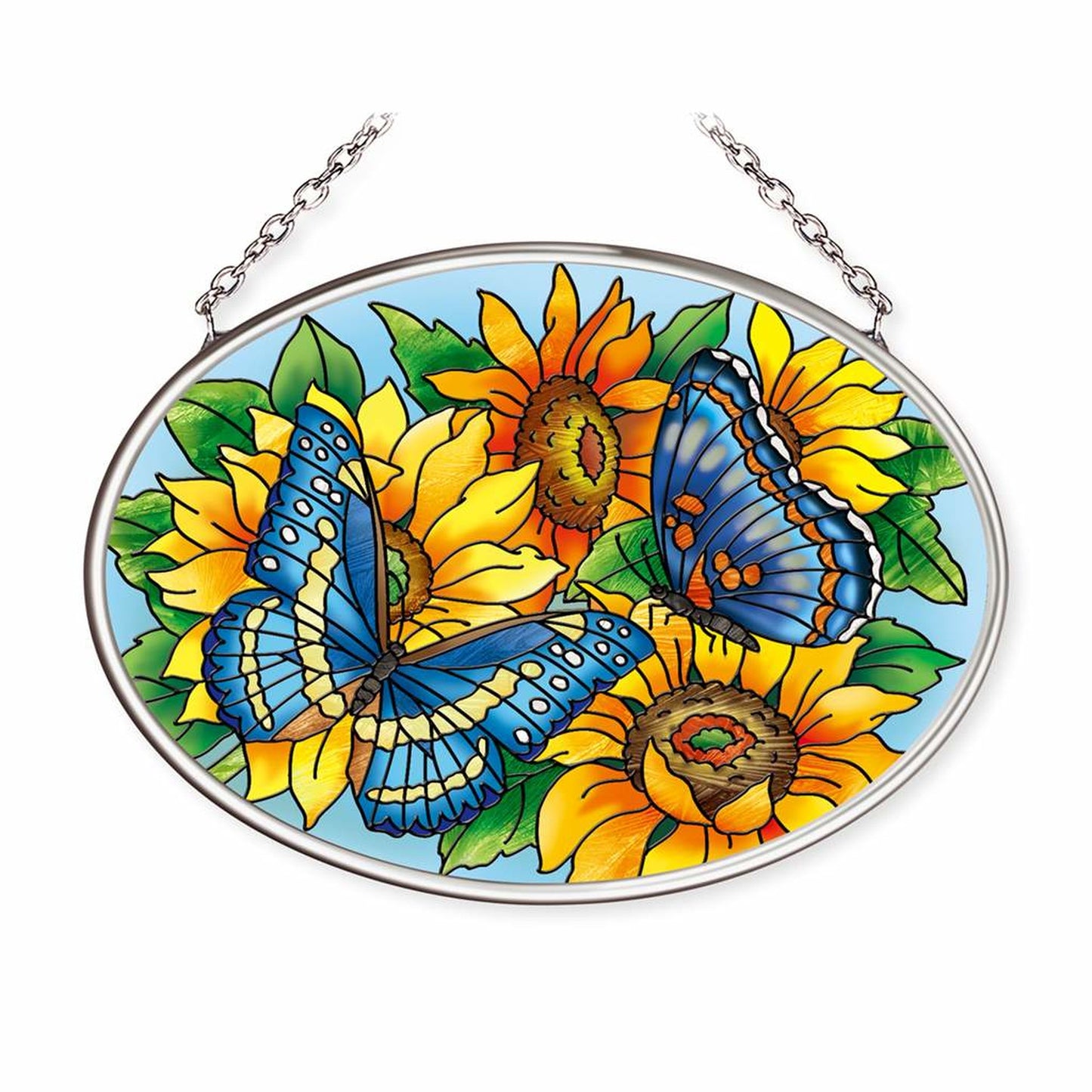 Amia Butterflies on Sunflowers Suncatcher