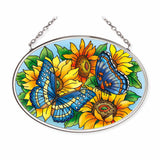 Amia Butterflies on Sunflowers Suncatcher
