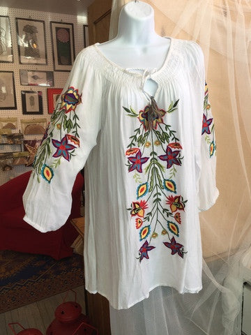 Ladies Multi Colored Embroidered Tunic