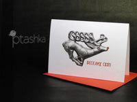 Rudolph the Scythian Reindeer Card