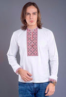 Men's Vyshyvanka Embroidered Knit Shirt
