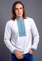 Men's Vyshyvanka Embroidered Knit Shirt