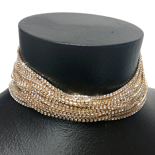 Jacqueline Kent Gold Multi Strand Choker