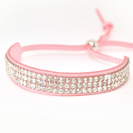 JK Crystal  Adjustable Slider Bracelet