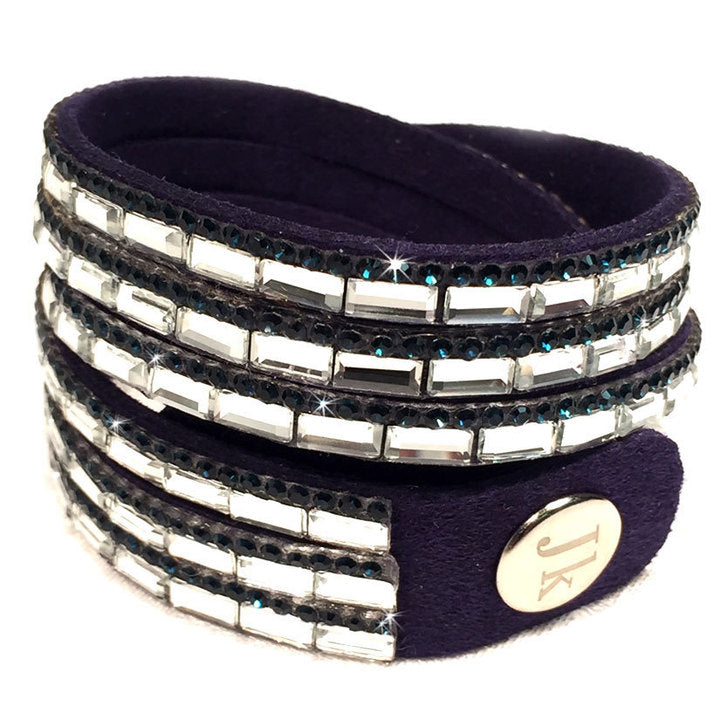 Jacqueline Kent Rectangle Crystal Wrap Bracelet