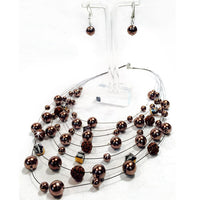 Jacqueline Kent  Pearl and Crystal Shell Necklace