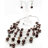 Jacqueline Kent  Pearl and Crystal Shell Necklace
