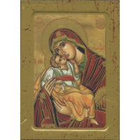 Mother and Child Wood Icon Plaques