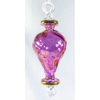 Purple with gold crystal Christmas tree double point