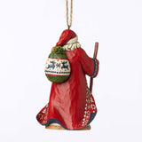 Lapland Red and Blue Santa Hanging Ornament