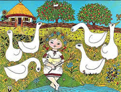 Goose Girl Yaroslava Surmach Mills Card