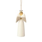 Gold and Black Praying Angel Hanging Ornament