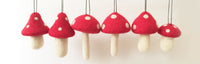 Red Topped Mushroom  and Woolen Branches